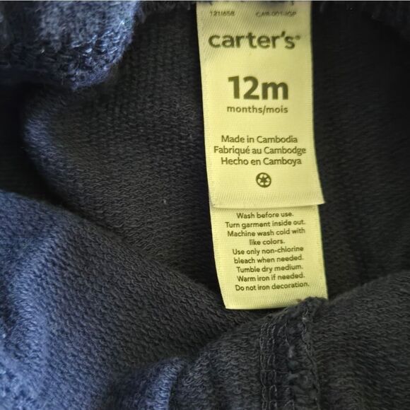 5/$10 Carters Jogger Pants 12 M - Picture 2 of 3